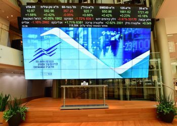 Israel stocks higher at close of trade; TA 35 up 0.12%