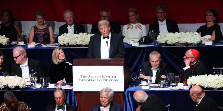Trump delivers profanity, below-the-belt digs at Catholic charity banquet