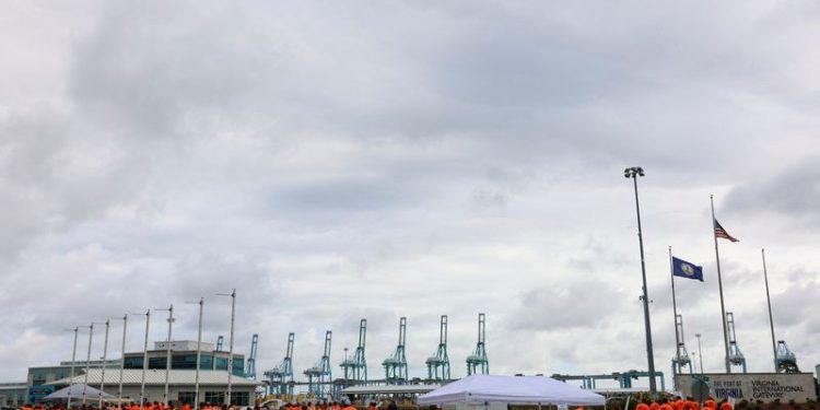 Ship queue grows at US ports as dockworker strike enters third day