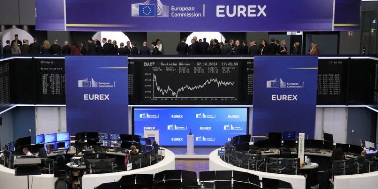 Miners, luxury sector drag European shares to two-week lows