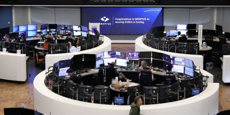 STOXX 600 inches higher led by banks; mixed earnings cap gains