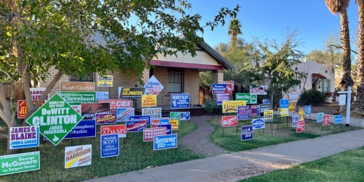 This campaign sign graveyard is bringing election losers back from the dead