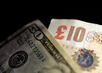 Dollar heads for positive week; sterling hit by GDP weakness