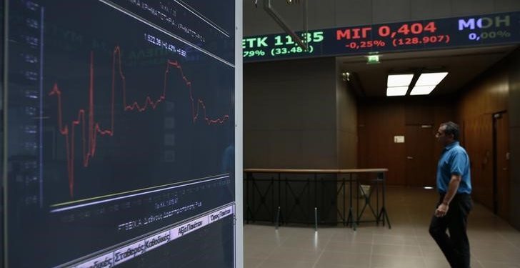 Greece stocks lower at close of trade; Athens General Composite down 0.33%