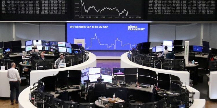 Chip stocks boost European shares at start of data-heavy week